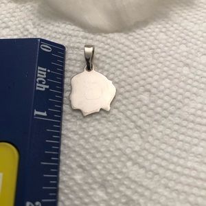 Vintage 925 Sterling Silver Girl Pendant Charm